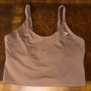 Gymshark Women's Brown Sports tank top
